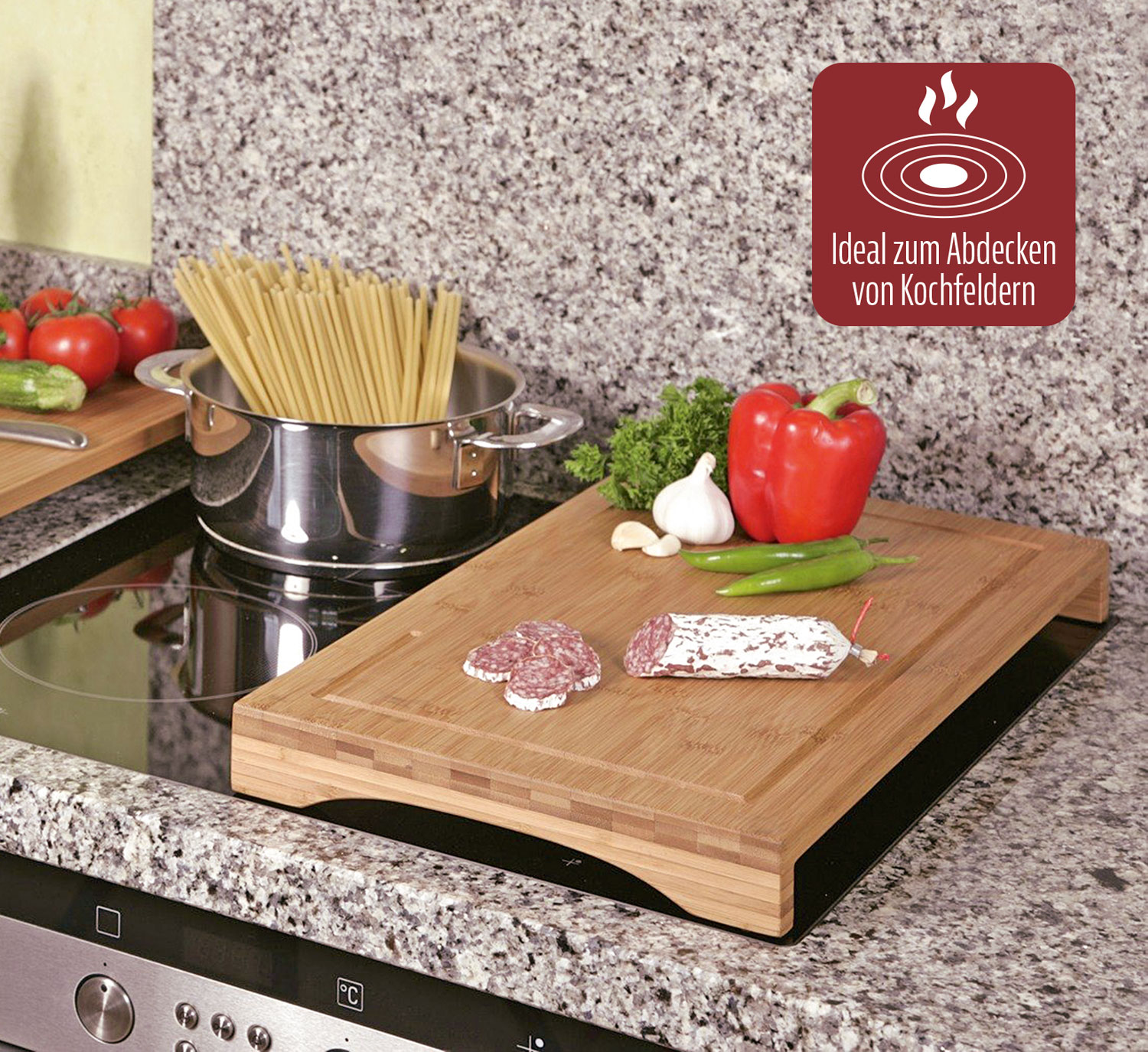  KESPER Schneide- und Abdeckplatte Bambus  04