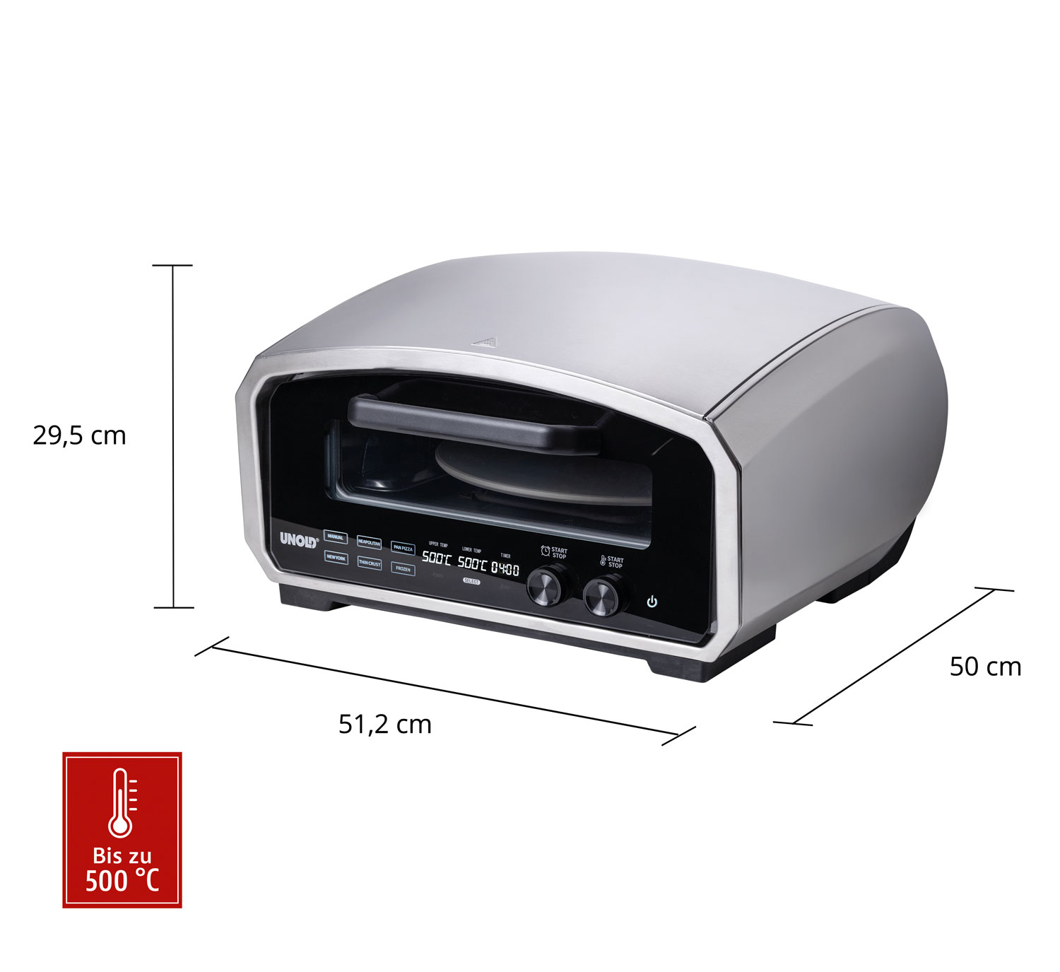 UNOLD   Pizza- und Pinsaofen ENZO01