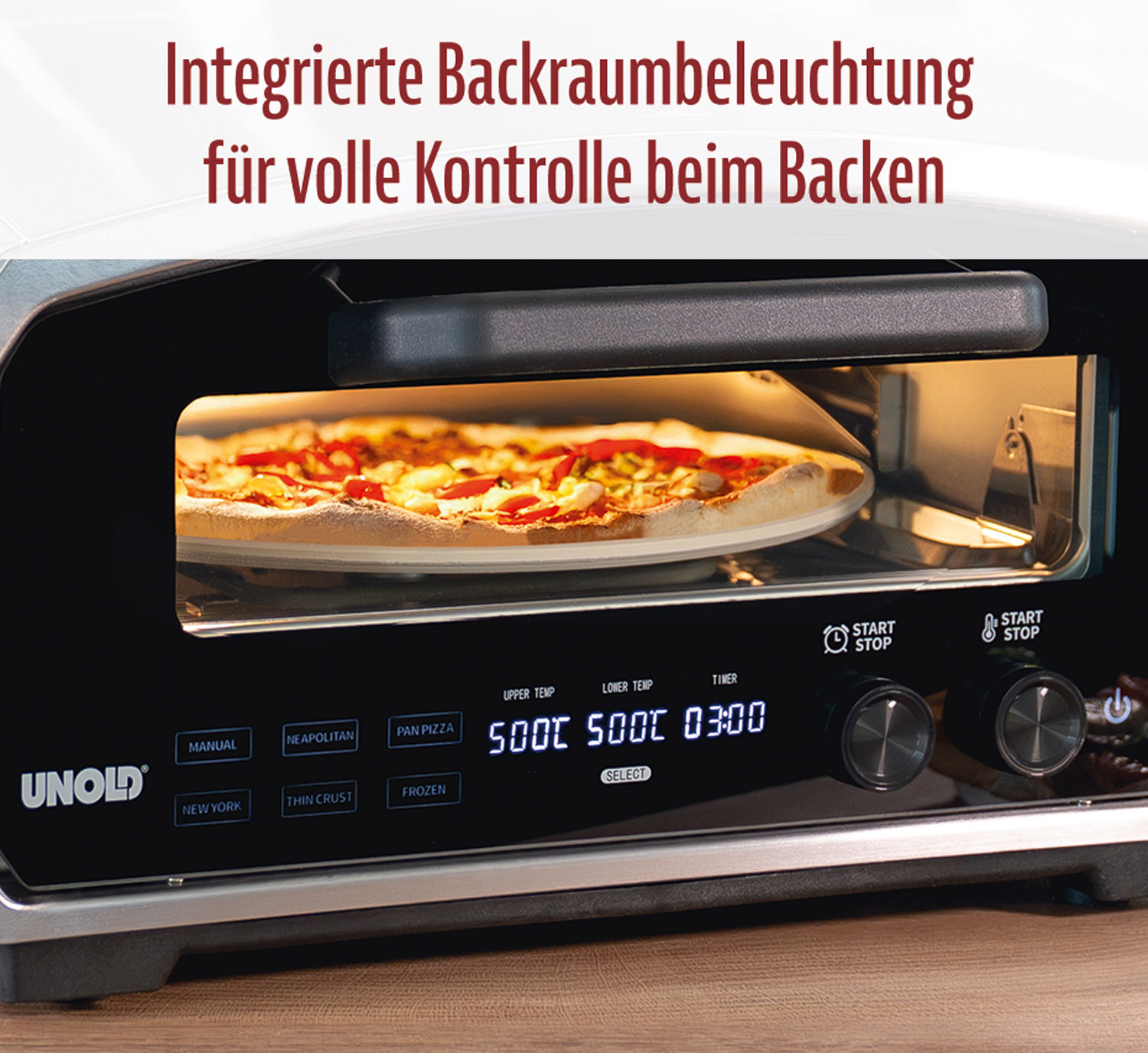 UNOLD   Pizza- und Pinsaofen ENZO04