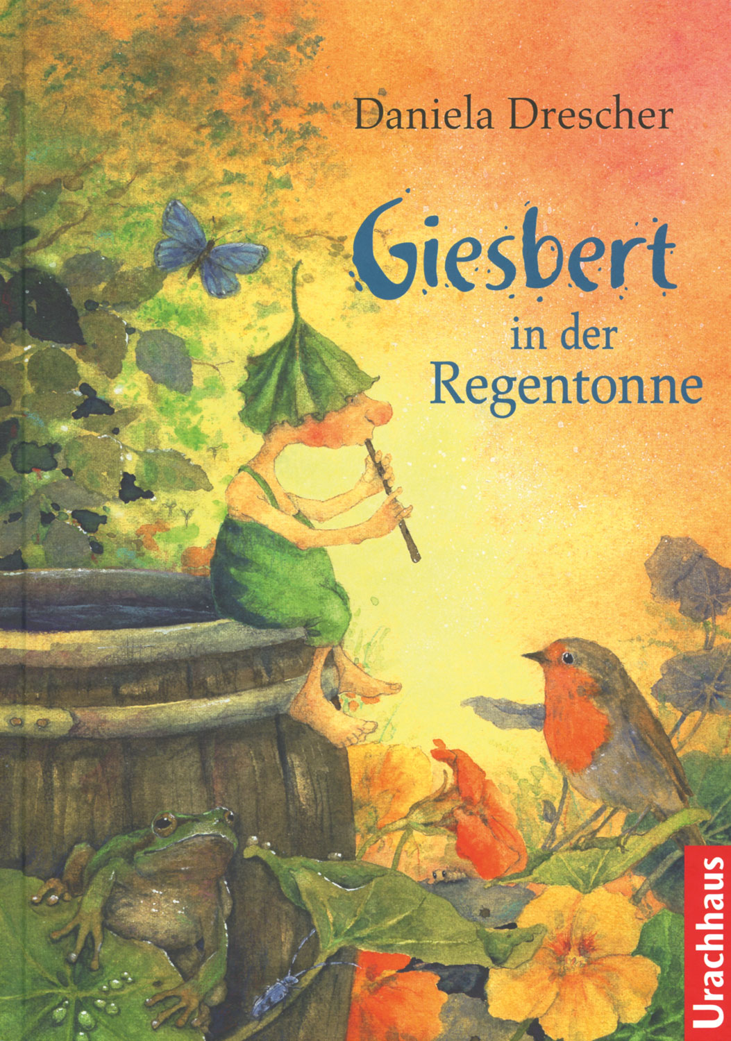 Giesbert in der Regentonne