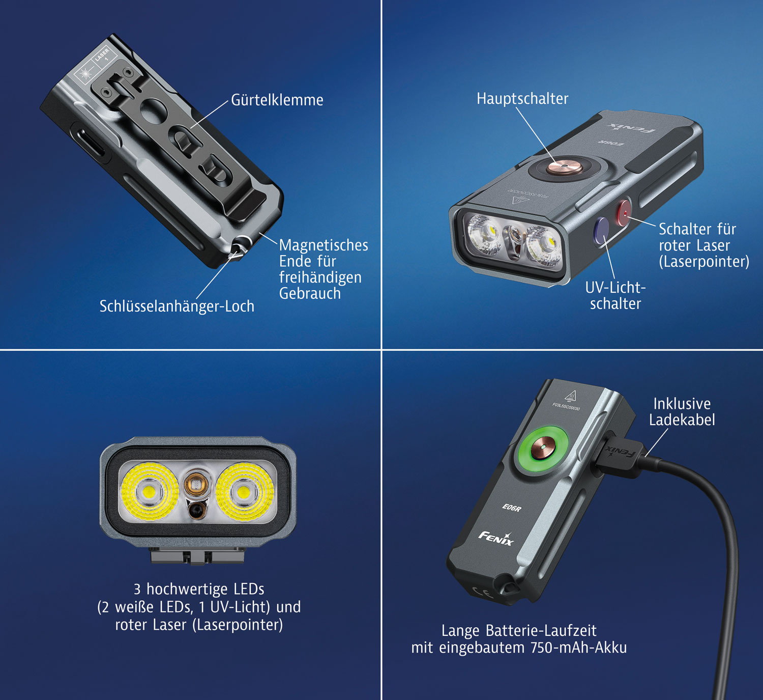 Fenix E06R Schlsselbundleuchte03