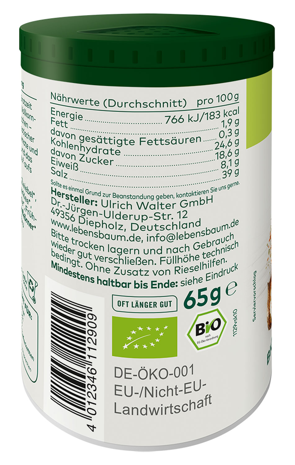 Lebensbaum Bio Aufs Brot Gewrzmischung01