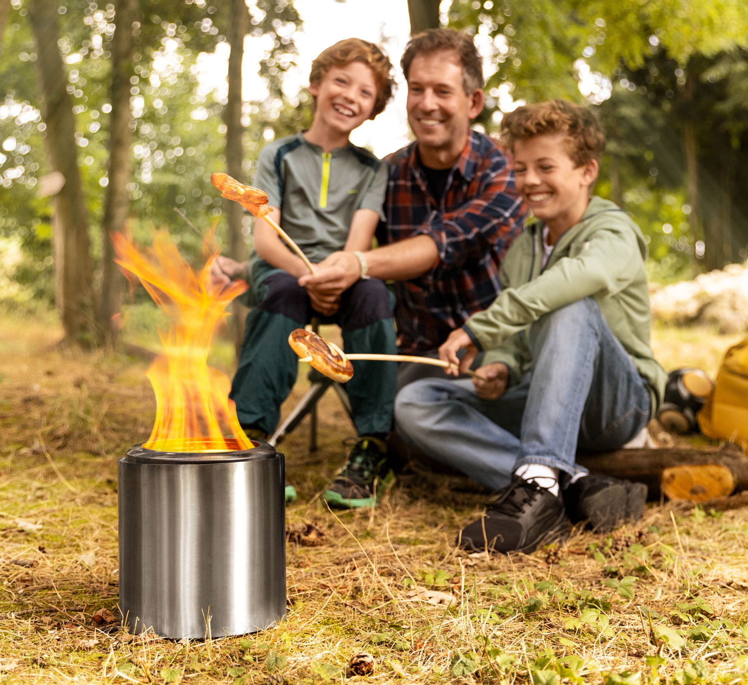 Feuertonne Midi aus Edelstahl01