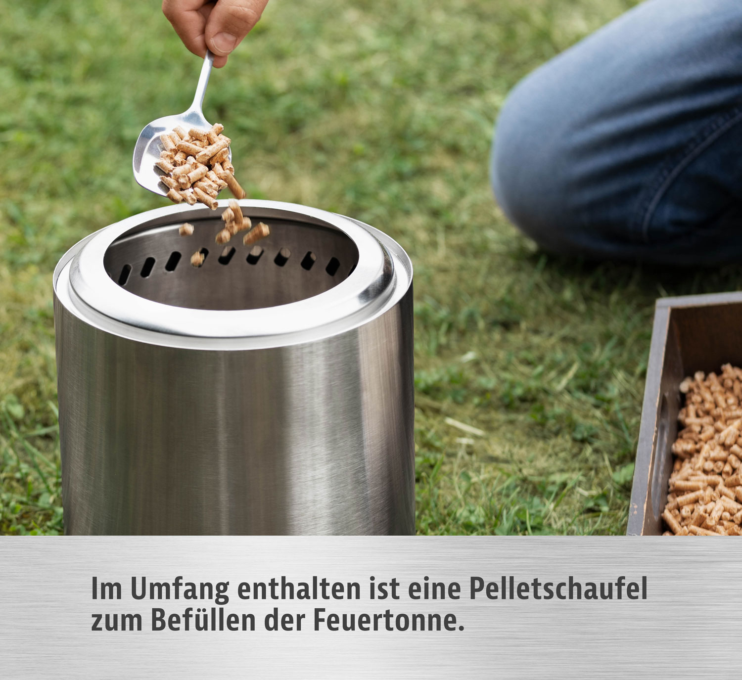 Feuertonne Midi aus Edelstahl04