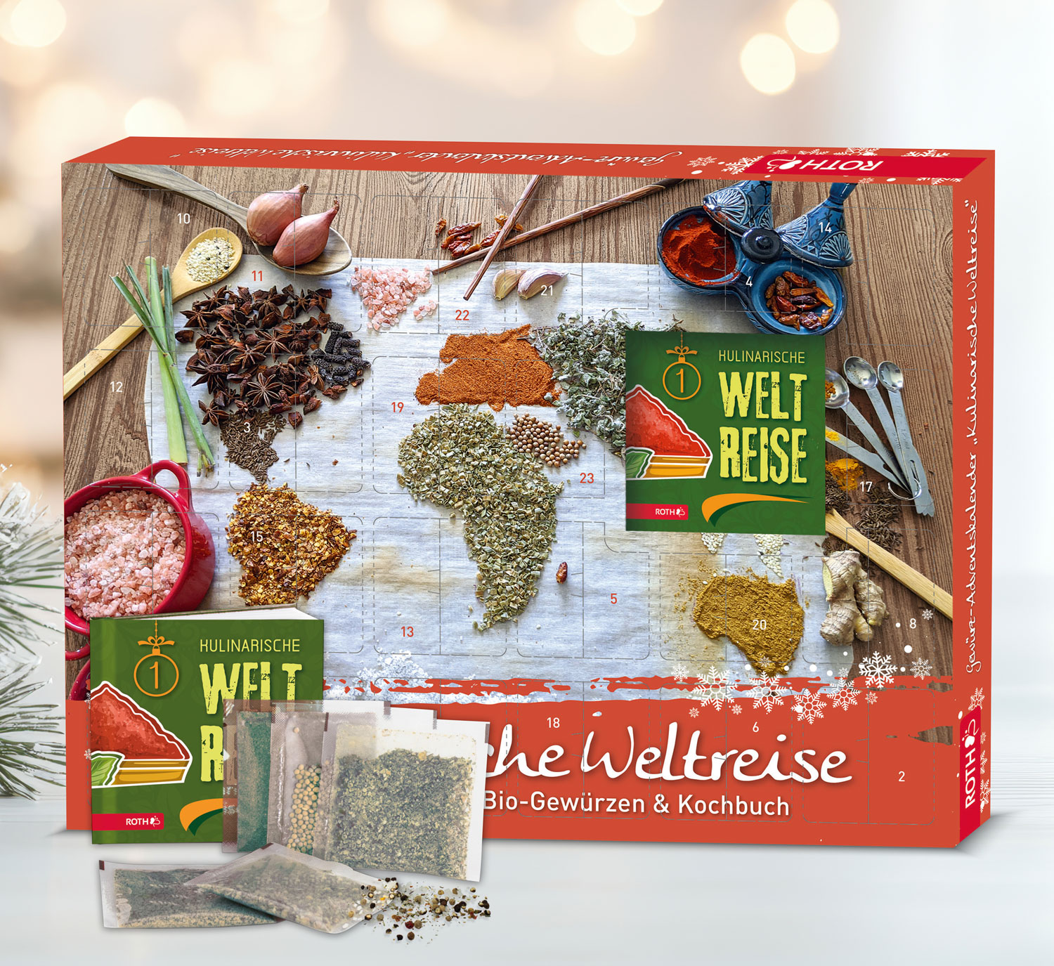 Bio-Gewrz Adventskalender Kulinarische Weltreise