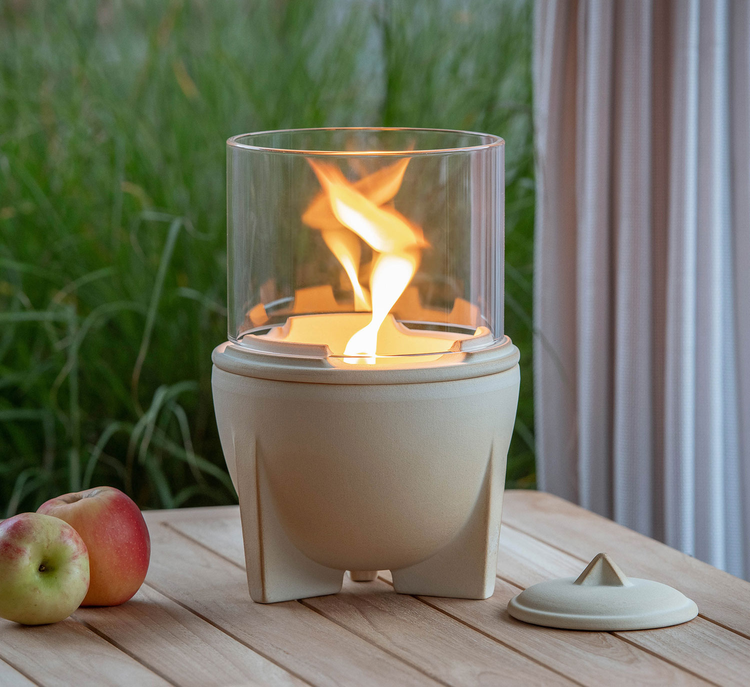  Lichtglas-Aufsatz fr  Schmelzfeuer Outdoor CeraNatur     