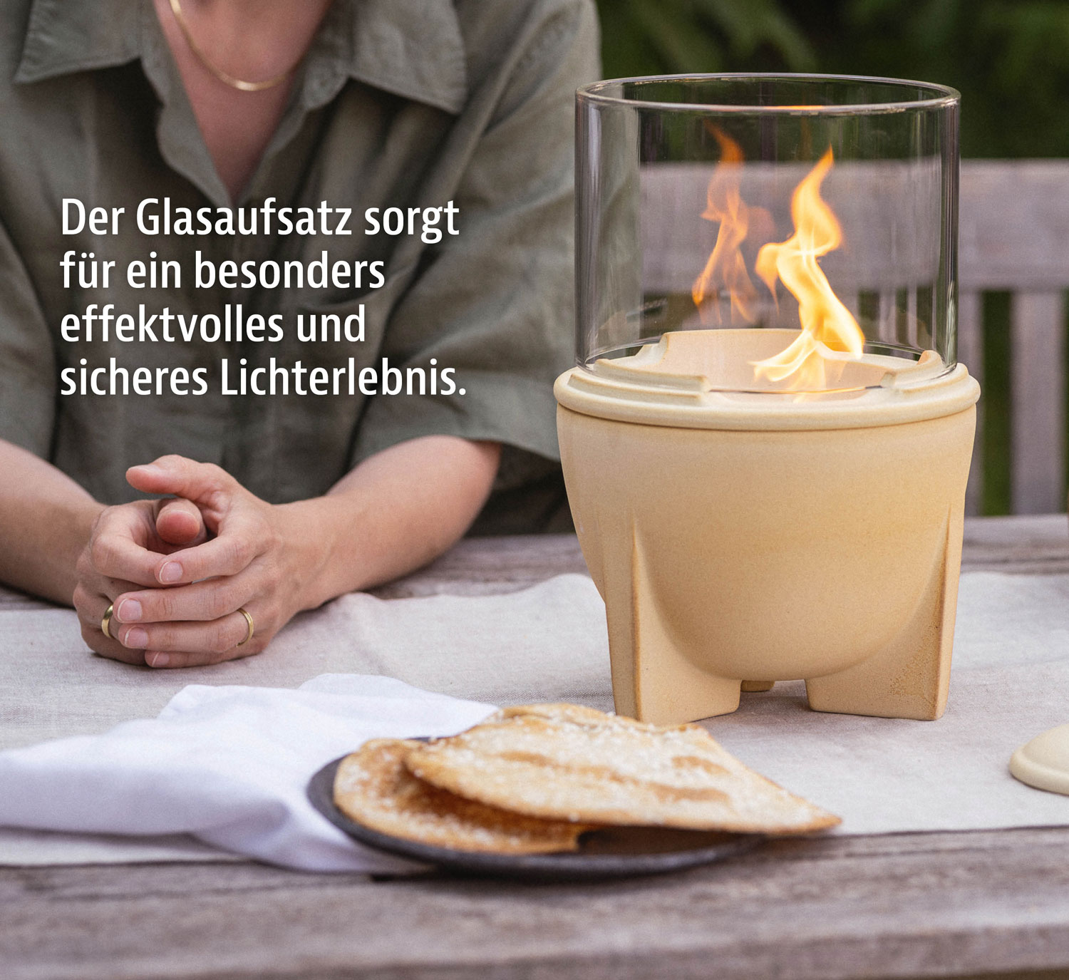  Lichtglas-Aufsatz fr  Schmelzfeuer Outdoor CeraNatur     02