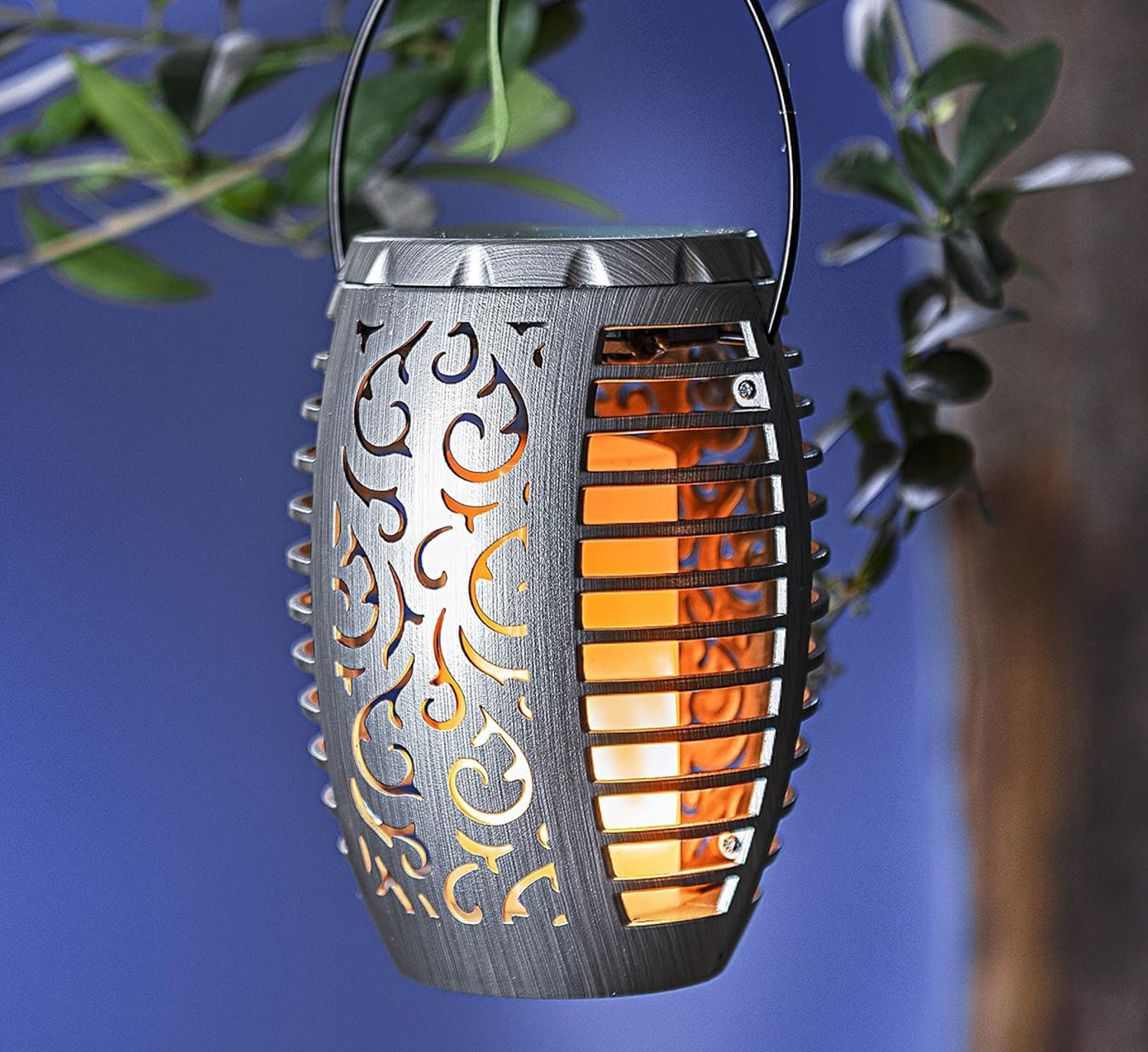 2er-Pack Solar-Gartenstecker Flame03