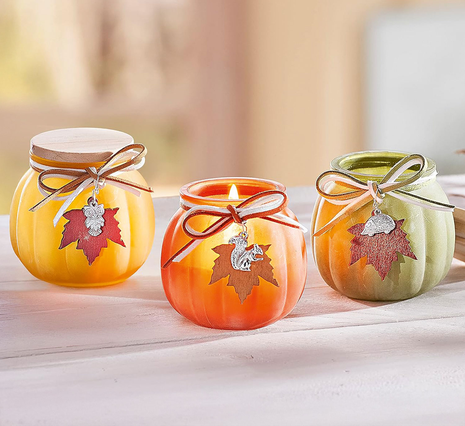 3er-Set Duftkerzen Herbstzauber
