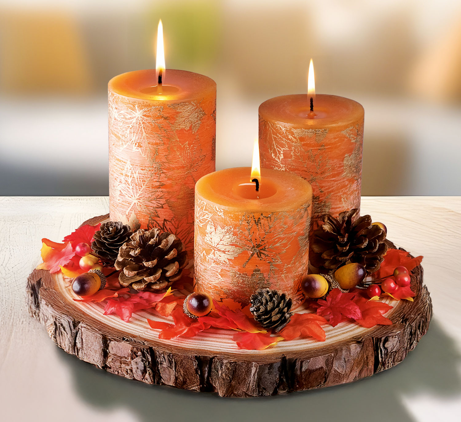 Kerzenset Herbststimmung