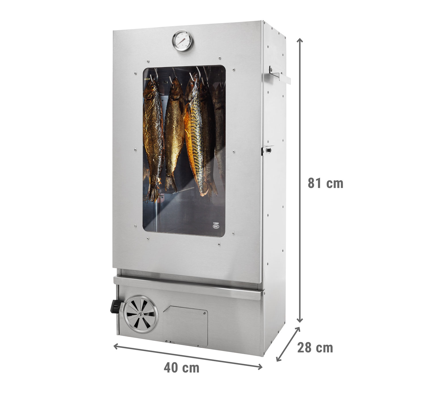 Rucherofen Autark 800 aus Edelstahl01