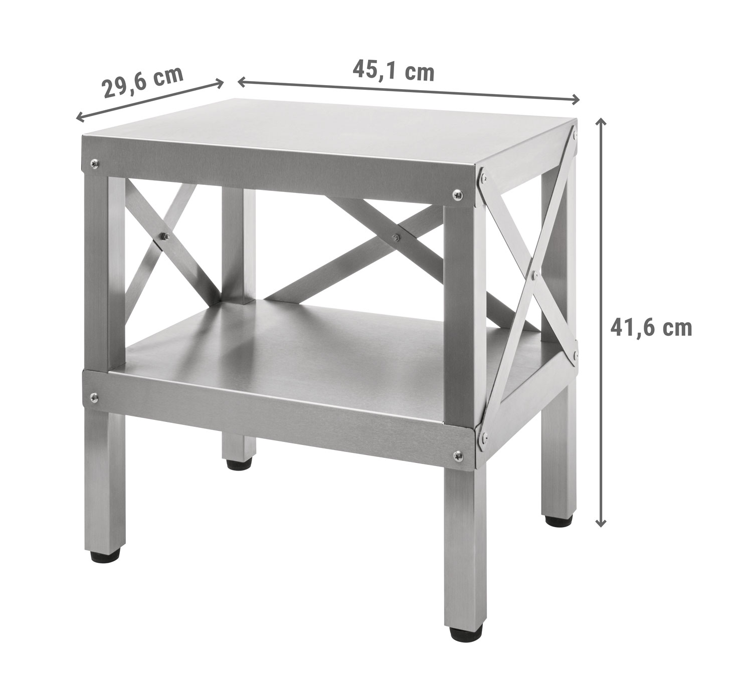  Edelstahl-Hocker zum Rucherofen Autark 800 01