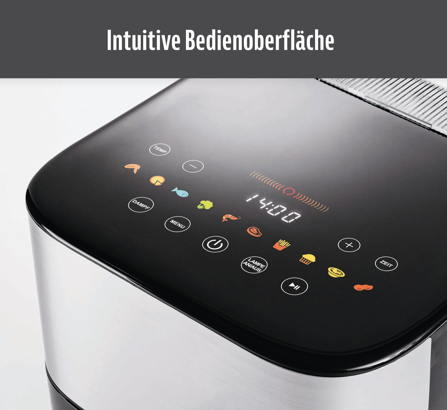 Heiluftfritteuse mit Dampffunktion - Wie neu01