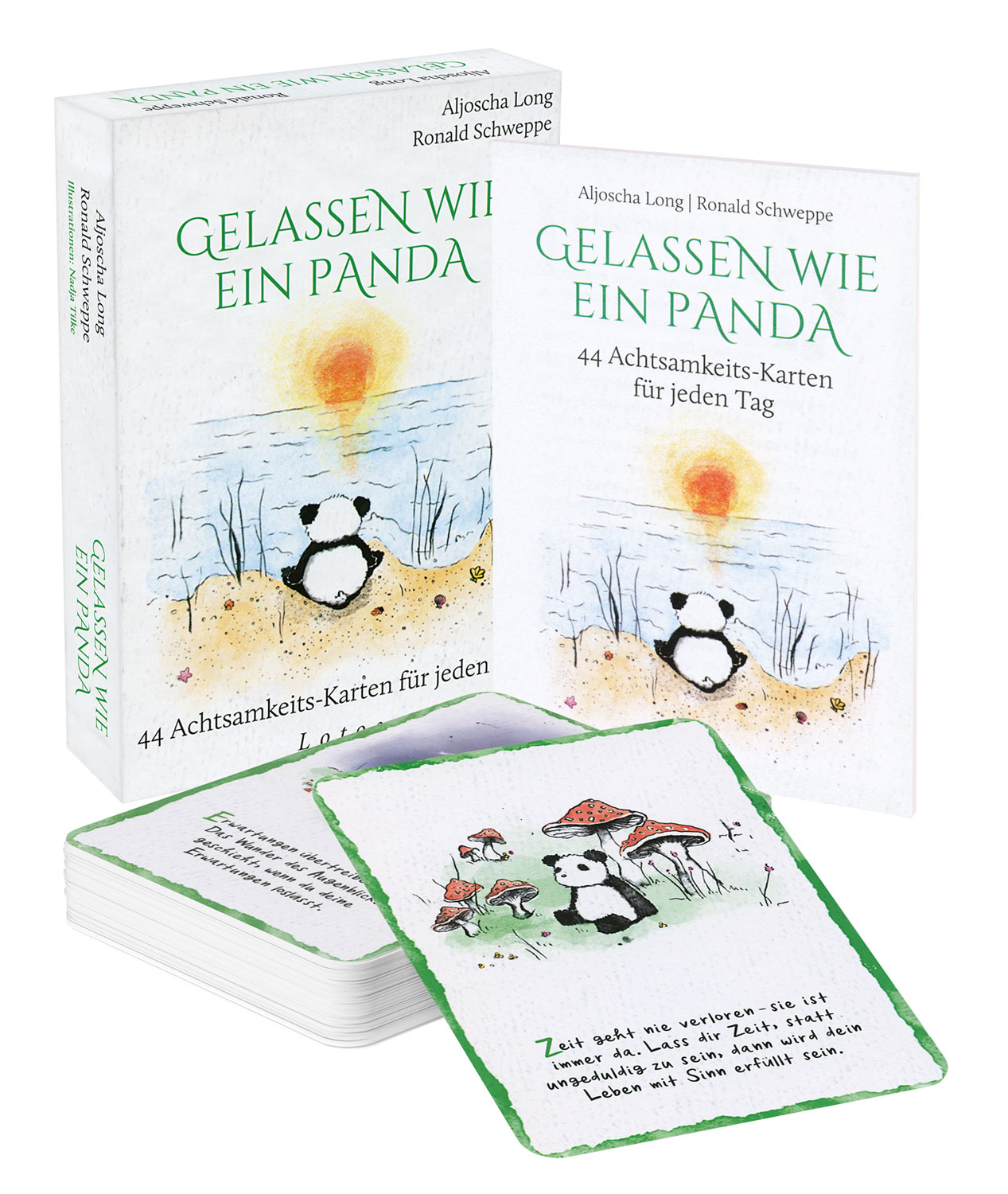Gelassen wie ein Panda - Kartenset