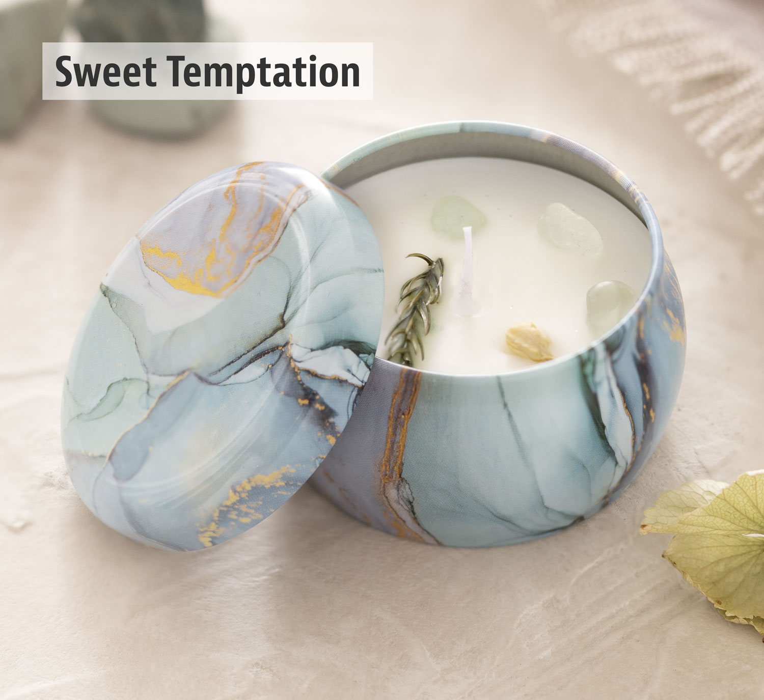 4er-Set Geschenkset Duftkerze Marble03