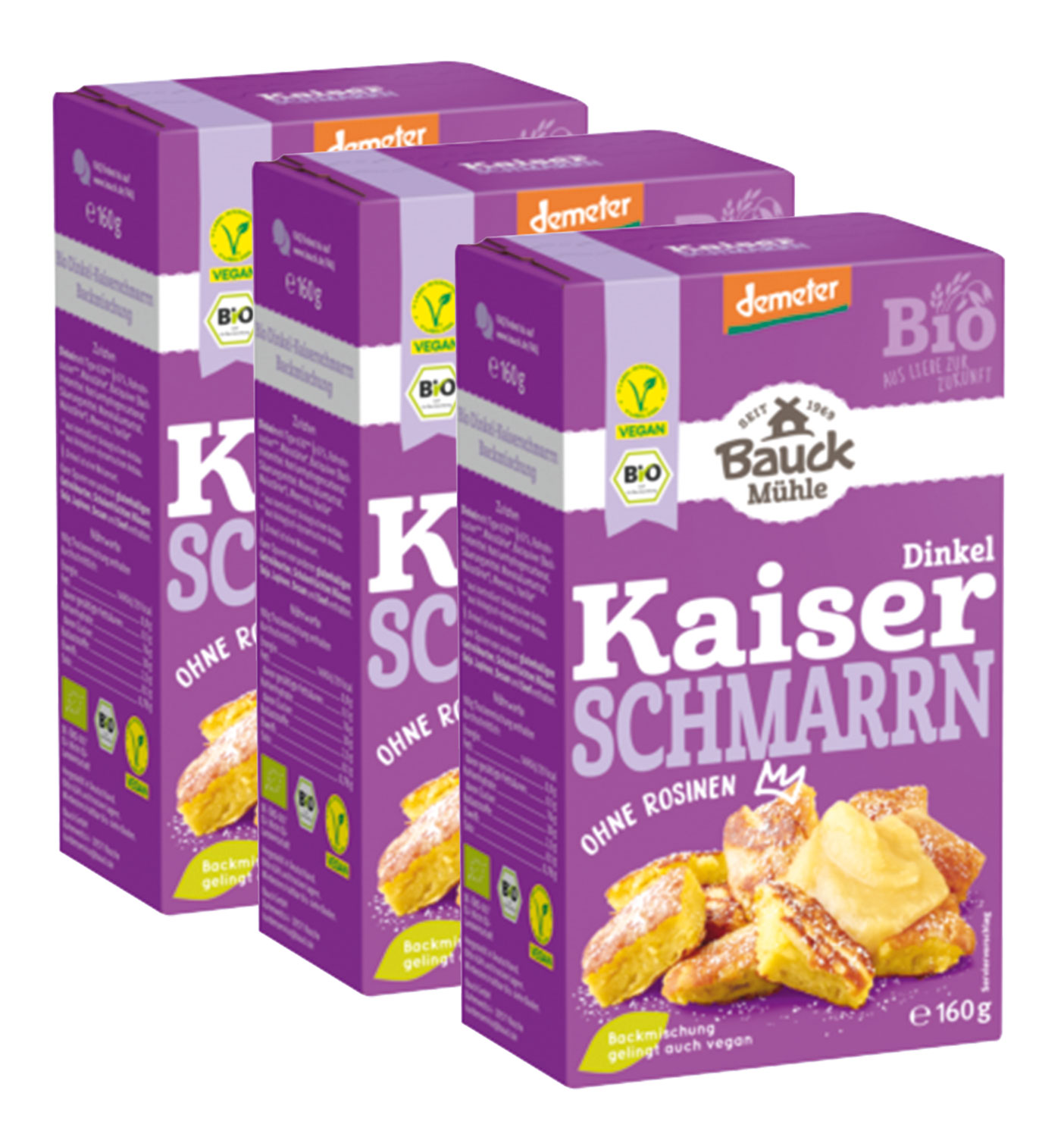 3er-Pack Bauck Mhle Dinkel-Kaiserschmarrn Bio