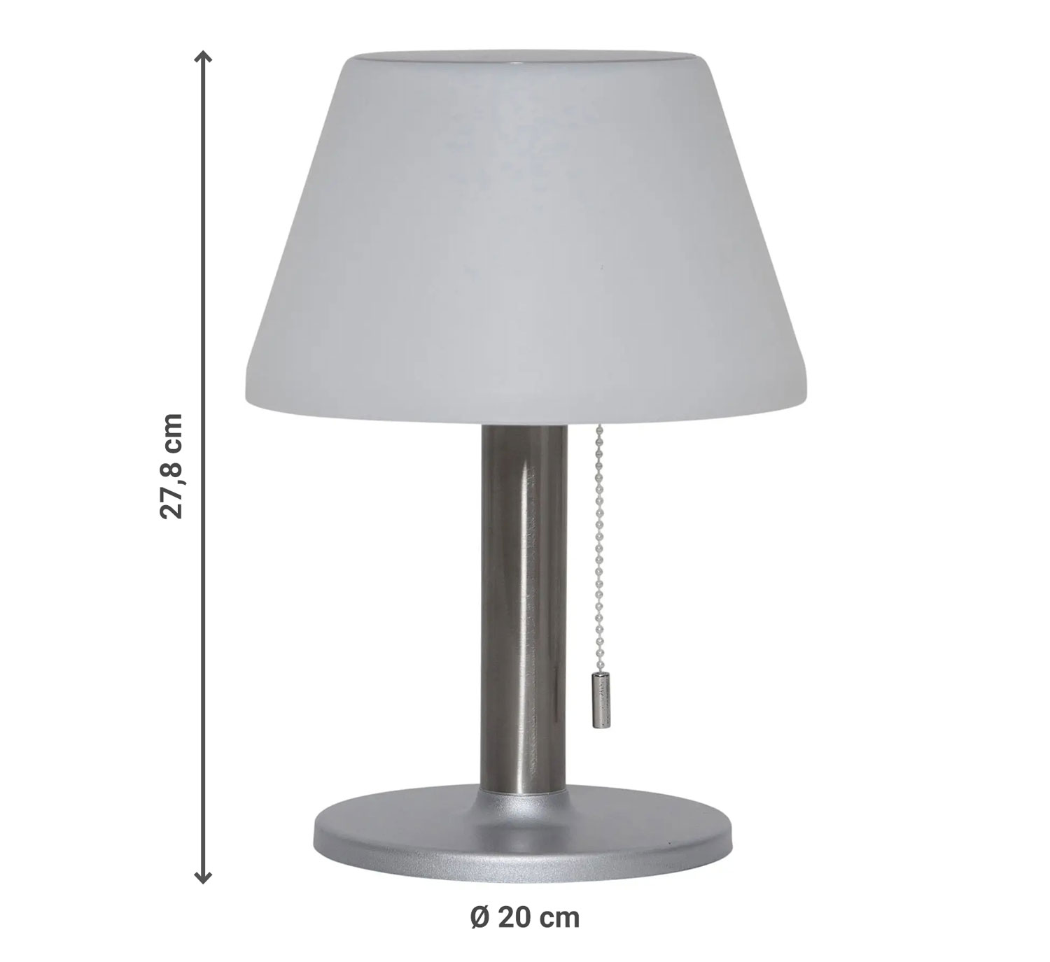 Solar LED-Tischleuchte Bianco01