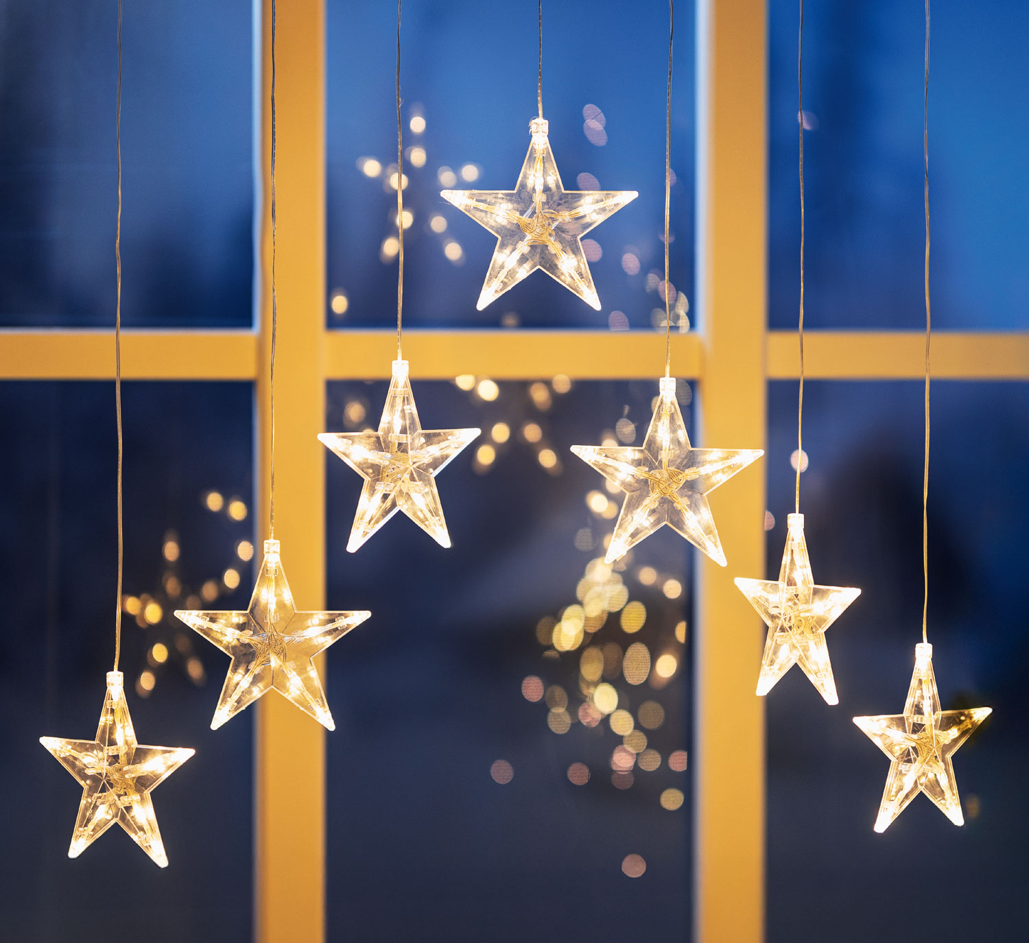 LED-Lichtervorhang Sterne