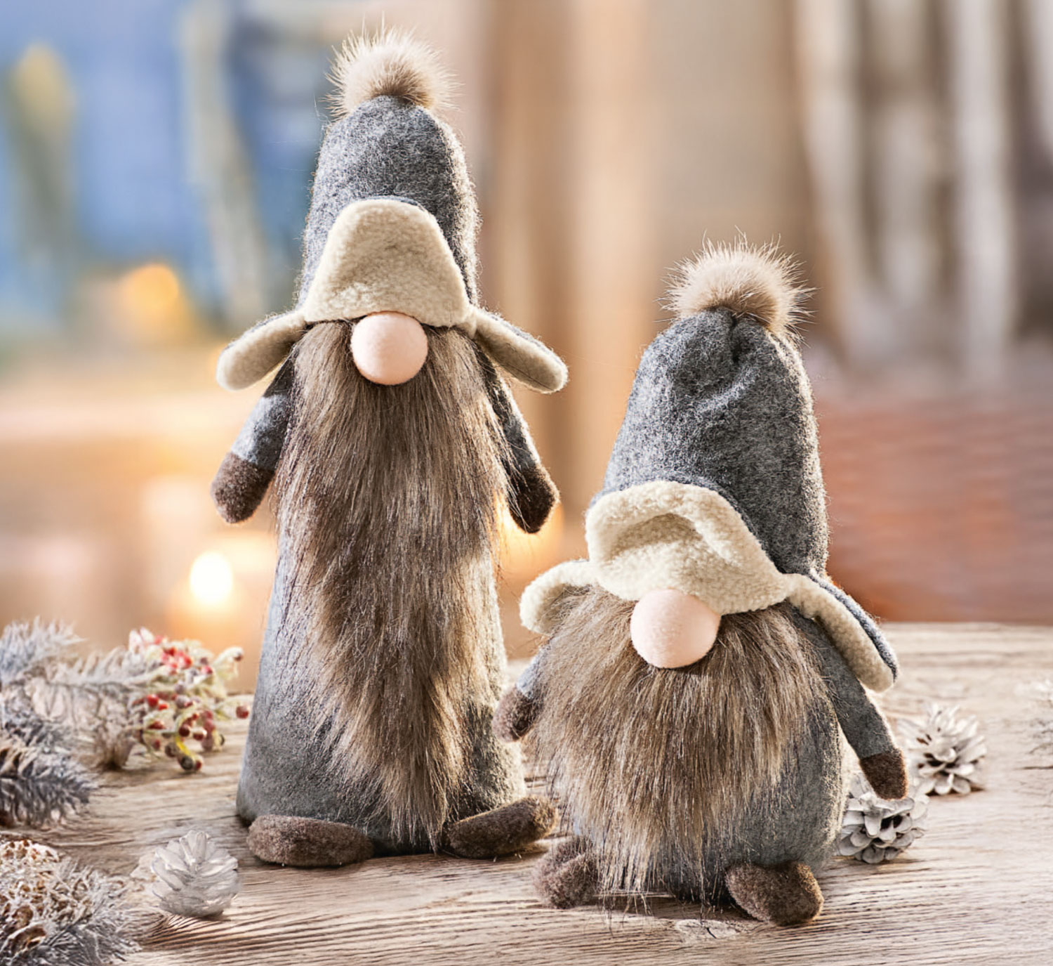 2er-Set Dekofiguren Wichtel Jrgen & Sven