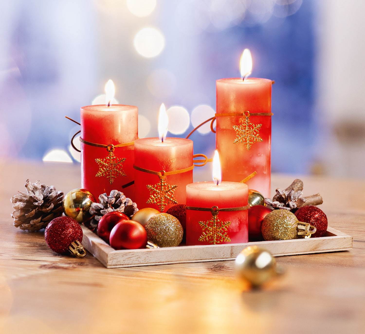 Kerzenset Adventszauber