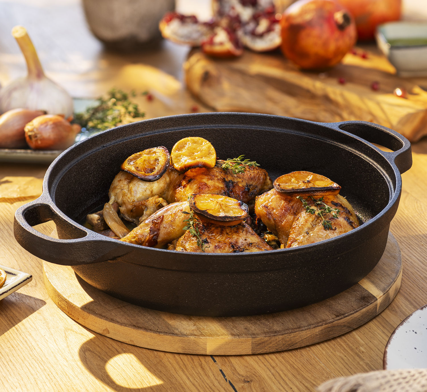 Gusseiserne Schmorpfanne