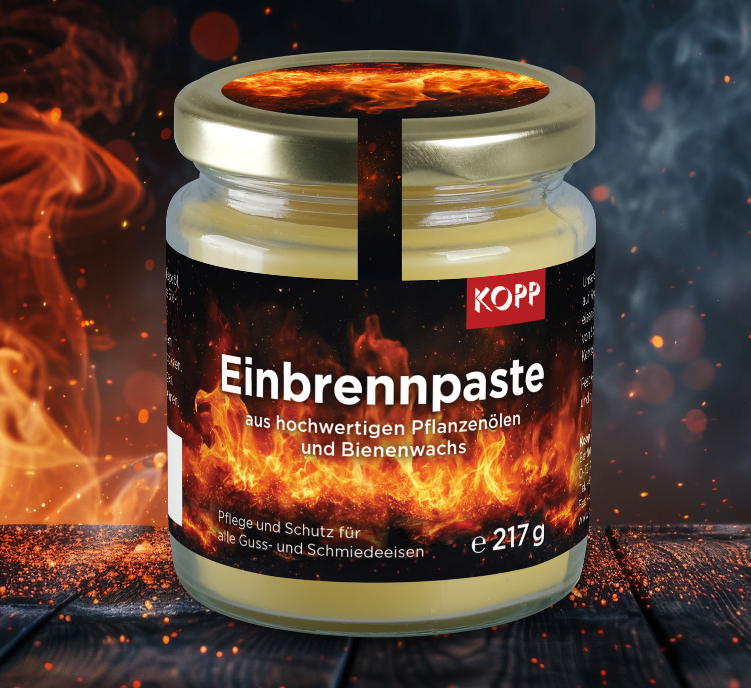 LexProtex Natur-Einbrennpaste fr Eisen und Gusseisen