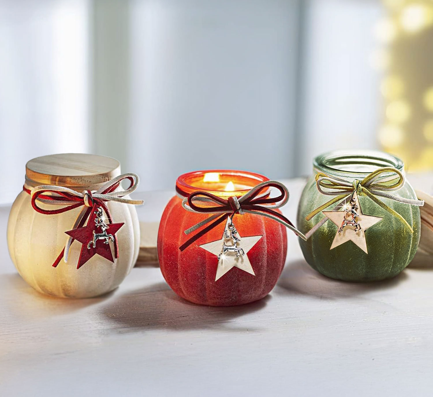 3er-Set Duftkerzen Weihnachtszauber