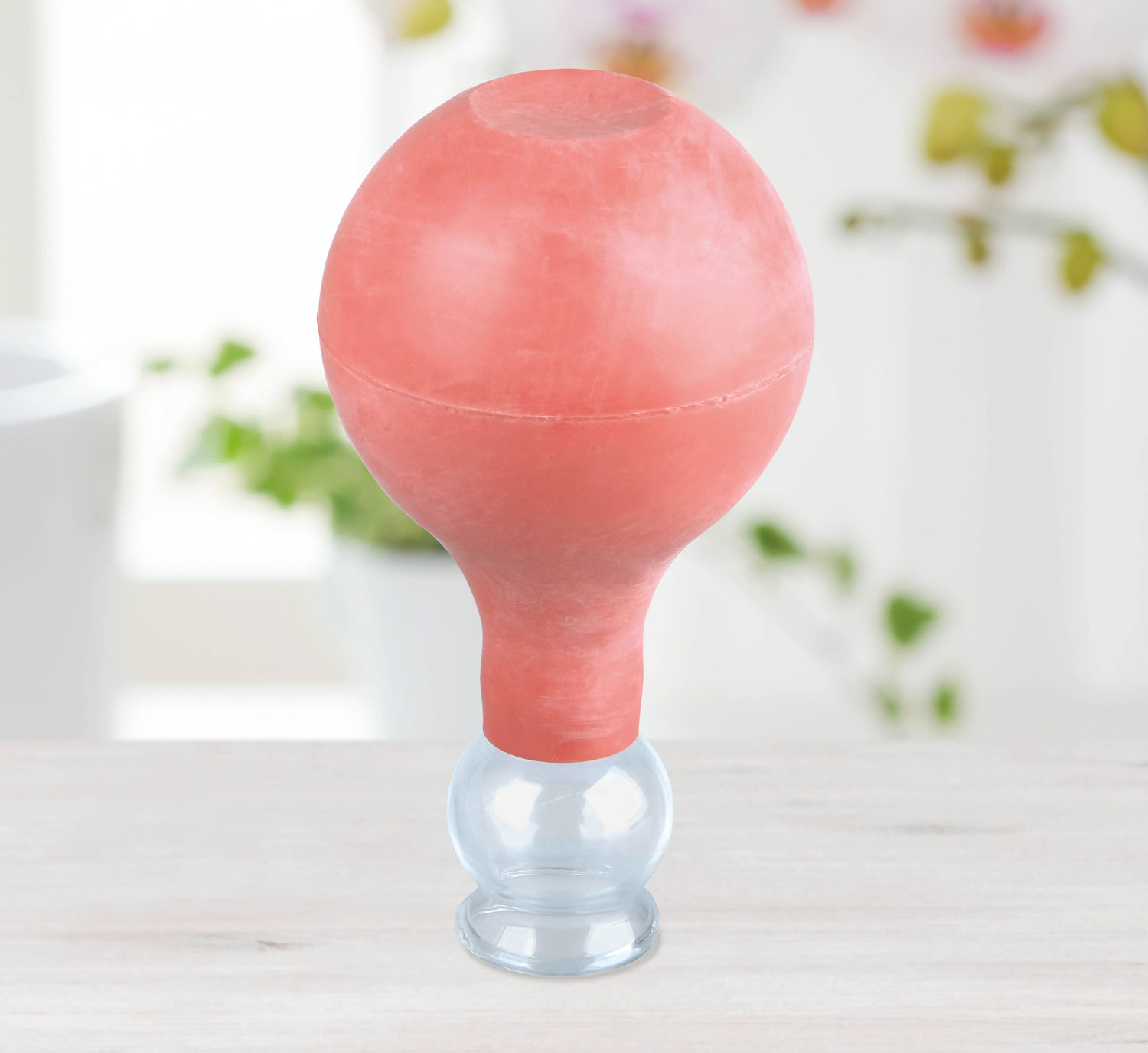  Schrpfglas mit rotem Saugball 