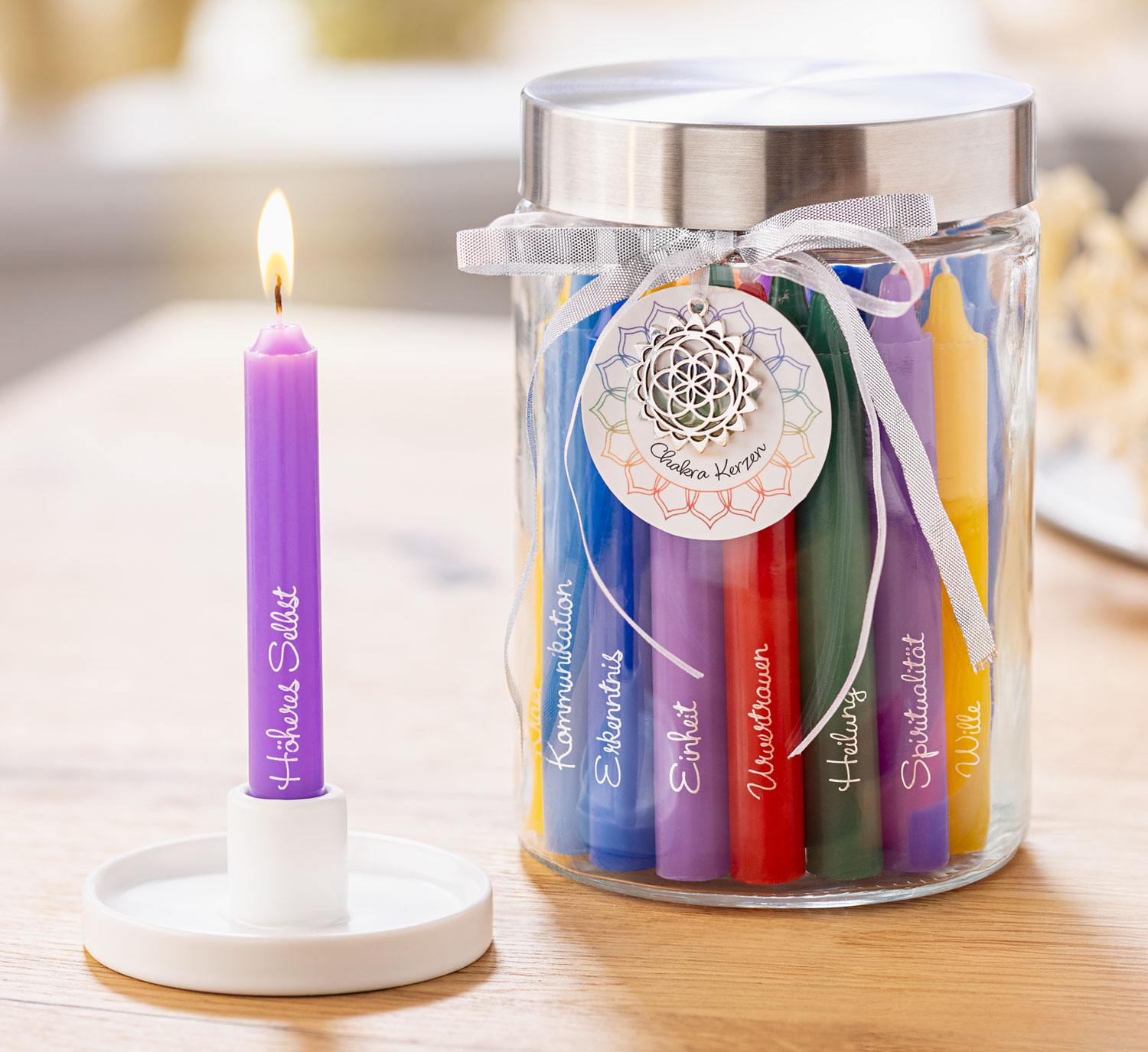 Geschenkset Chakra-Kerzen