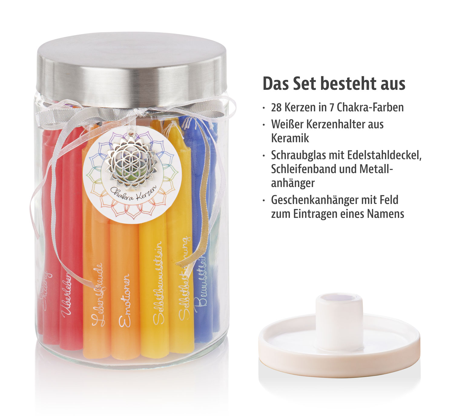Geschenkset Chakra-Kerzen02