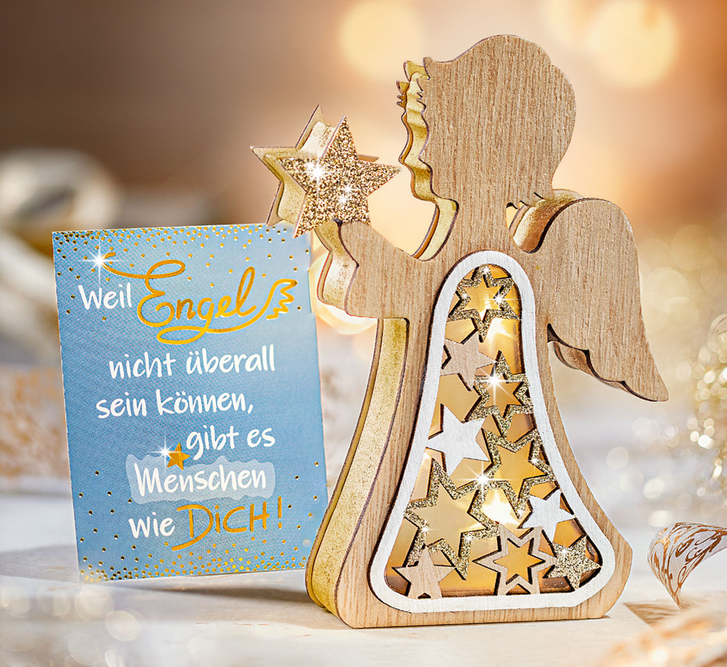 LED-Geschenkset Wunschengel