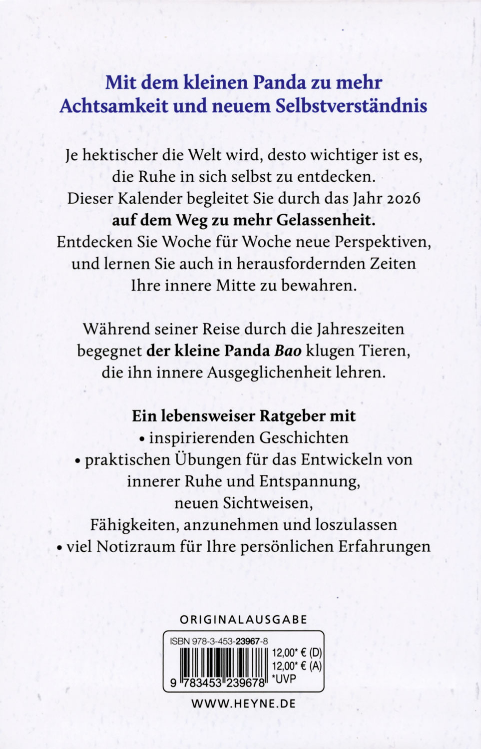 Mit dem kleinen Panda durch das Jahr 202601