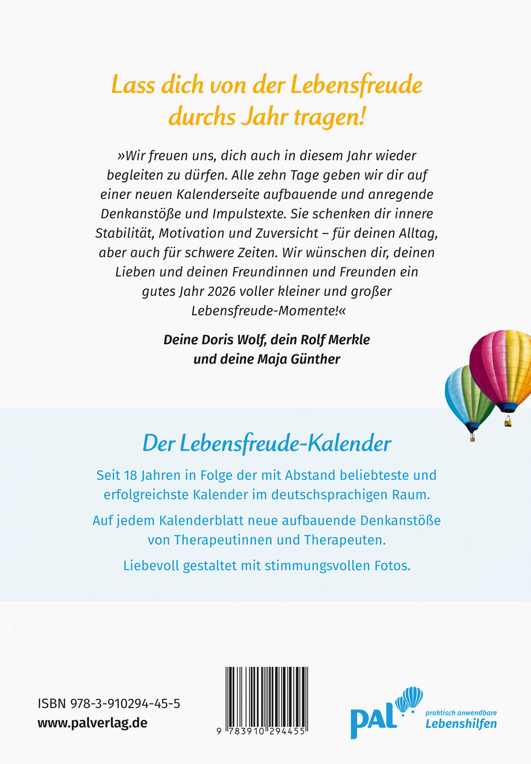 Der Lebensfreude-Kalender 202601