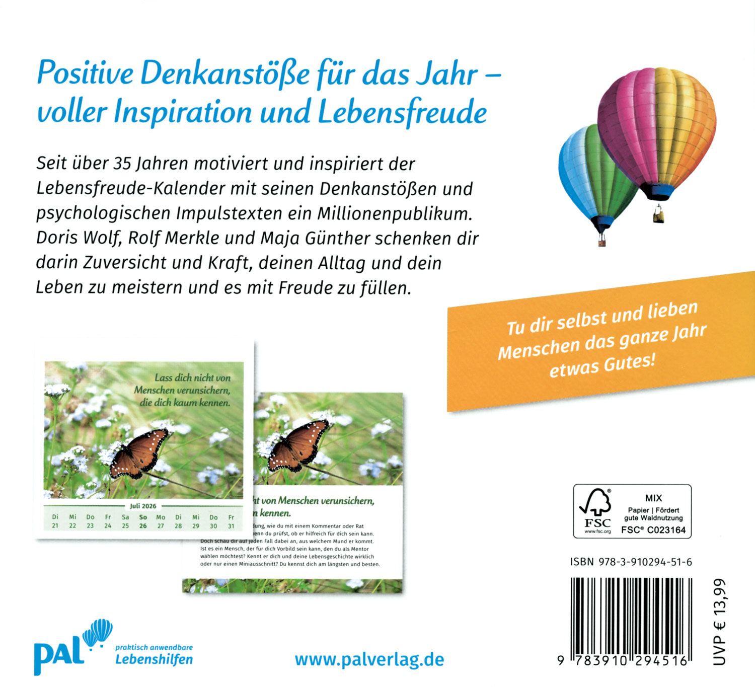 Der Lebensfreude-Tischkalender 202601