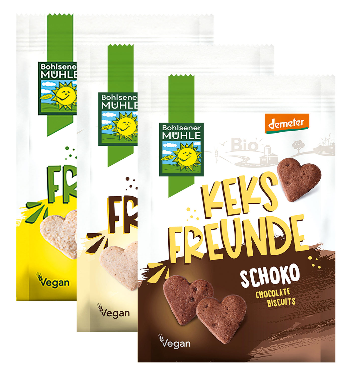 3er-Set KeksFreunde Knuspervielfalt Bio