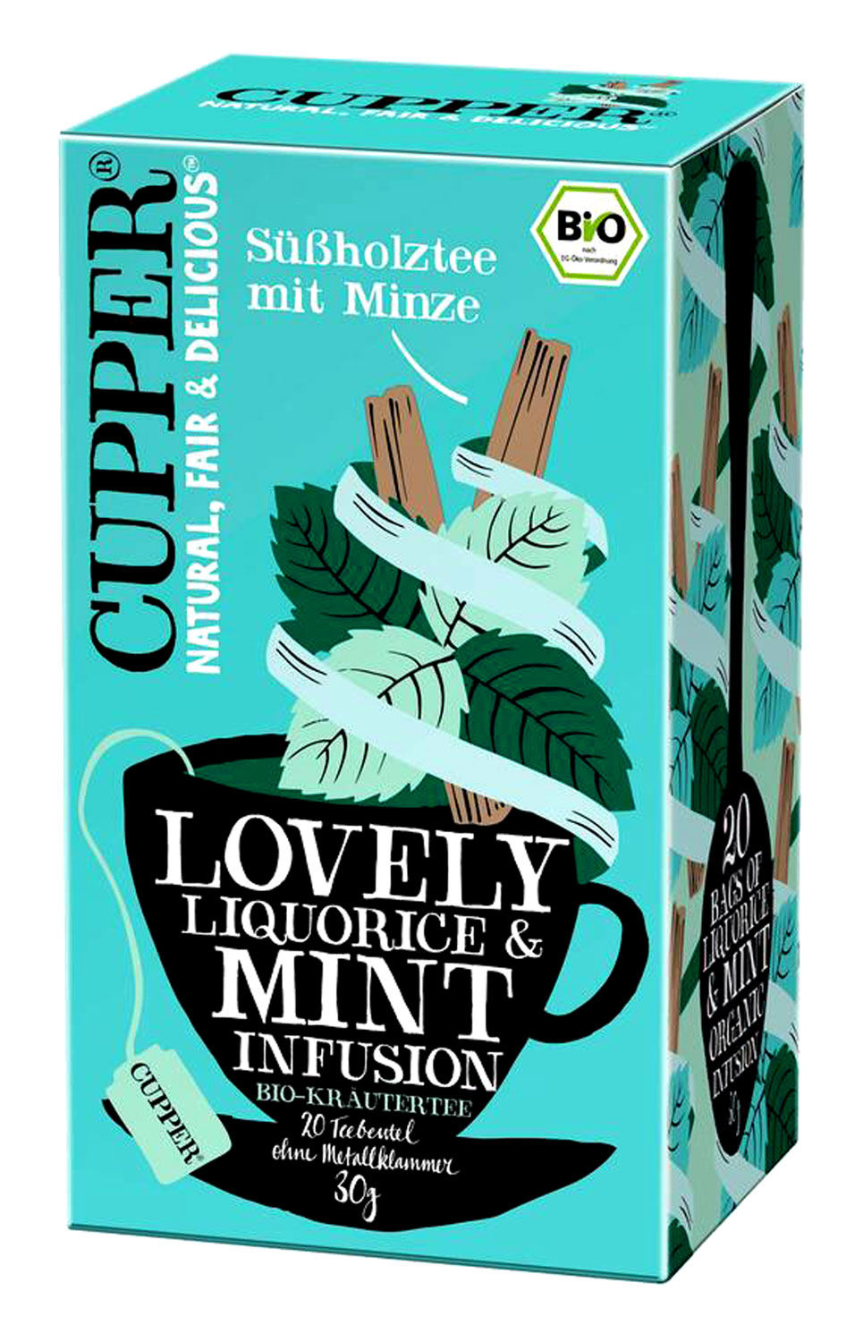 Cupper Krutertee Sholz & grne Minze Bio