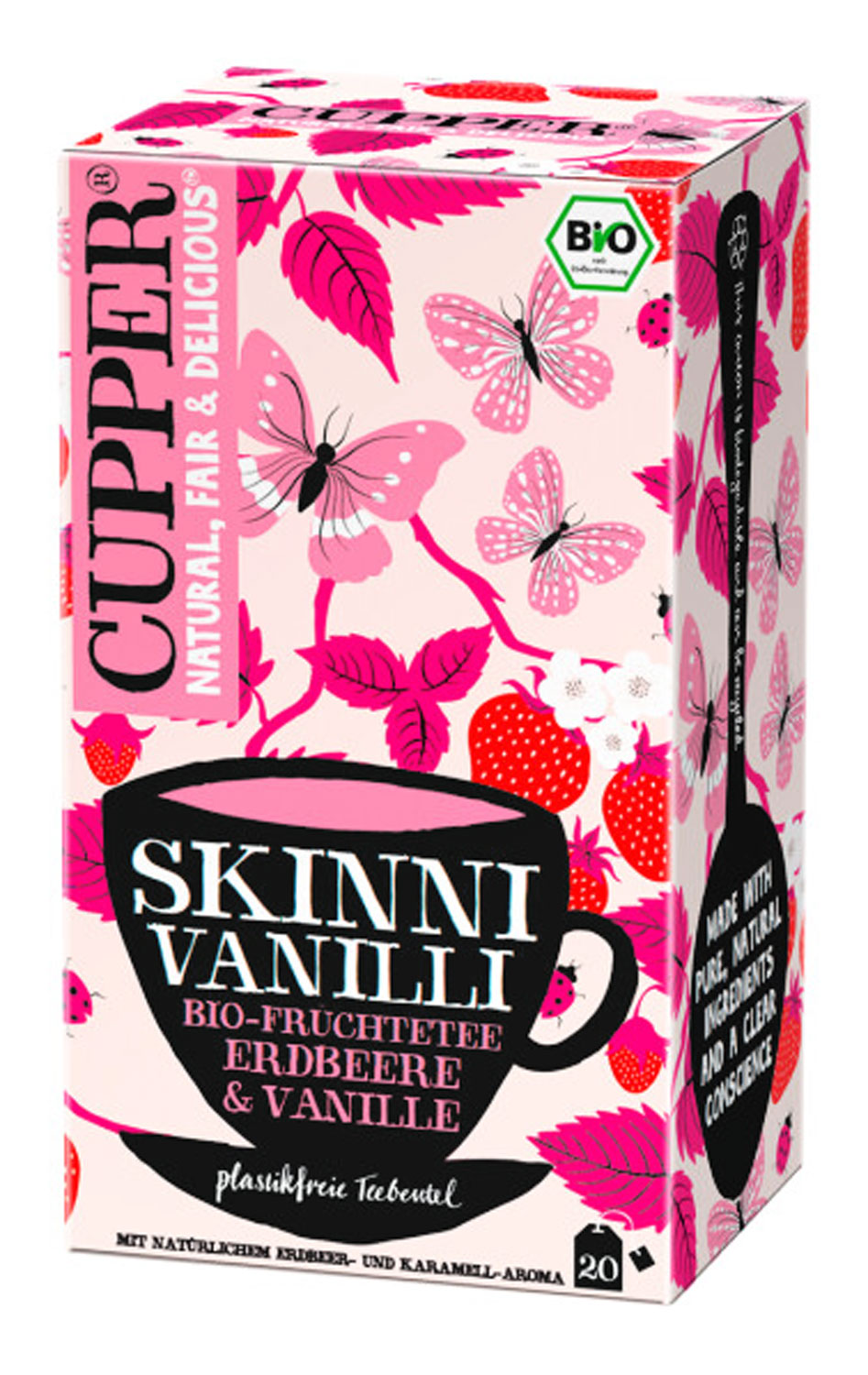 Cupper Frchtetee Erdbeere & Vanille Bio