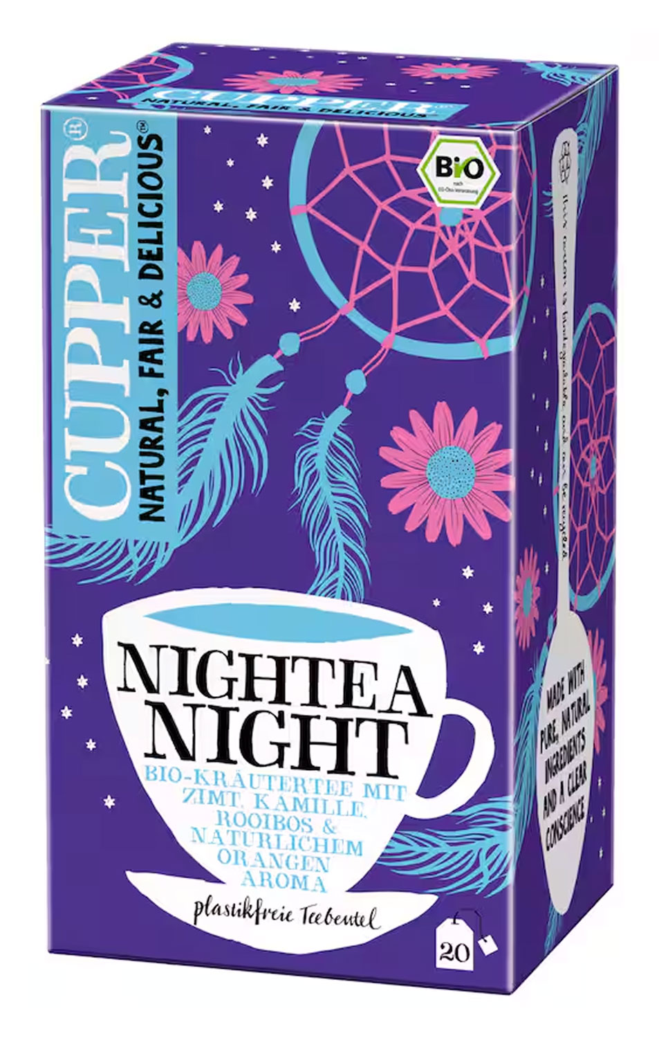 Cupper Krutertee Zimt, Kamille & Rooibos Bio