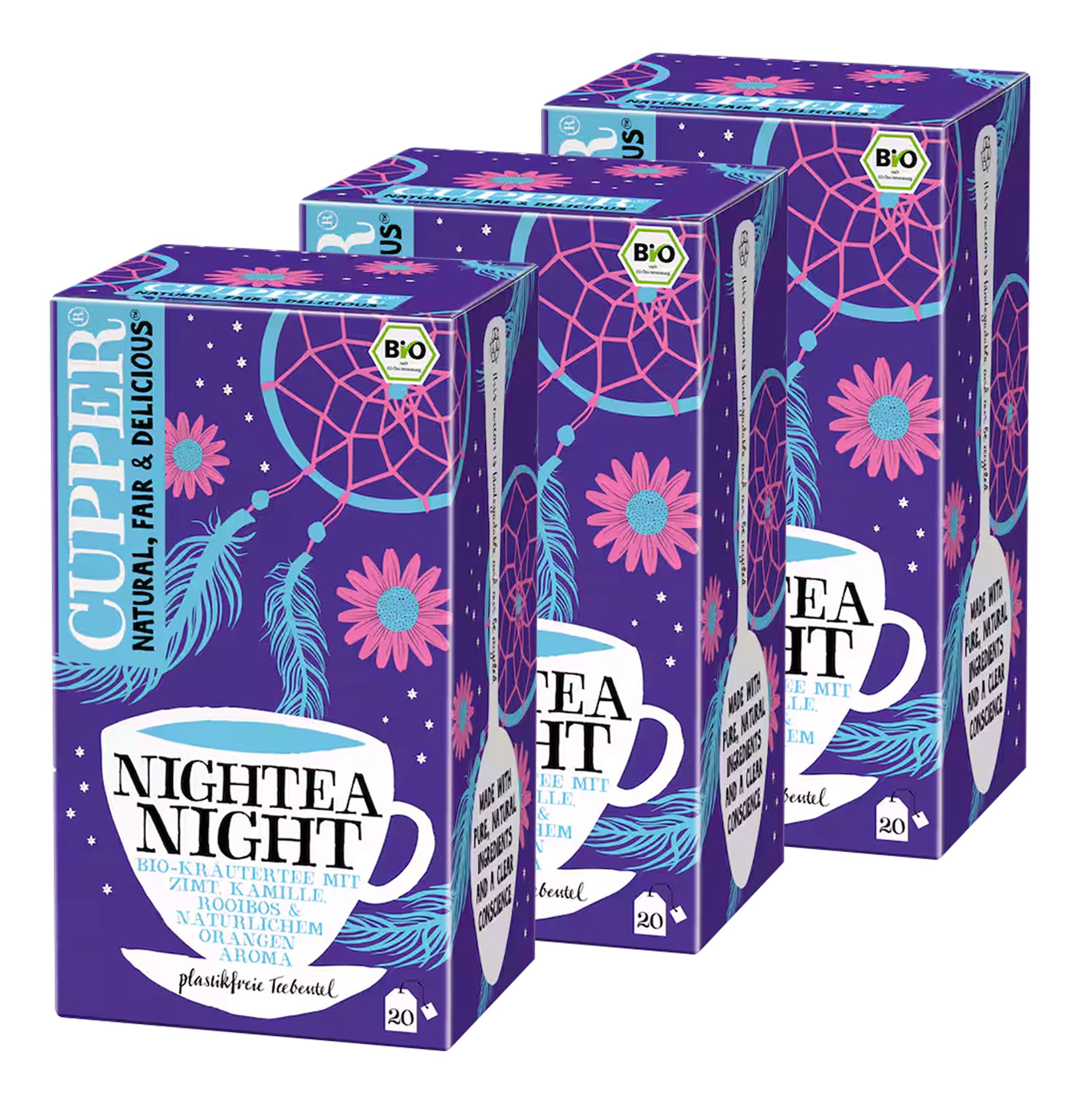 Cupper Krutertee Zimt, Kamille & Rooibos Bio