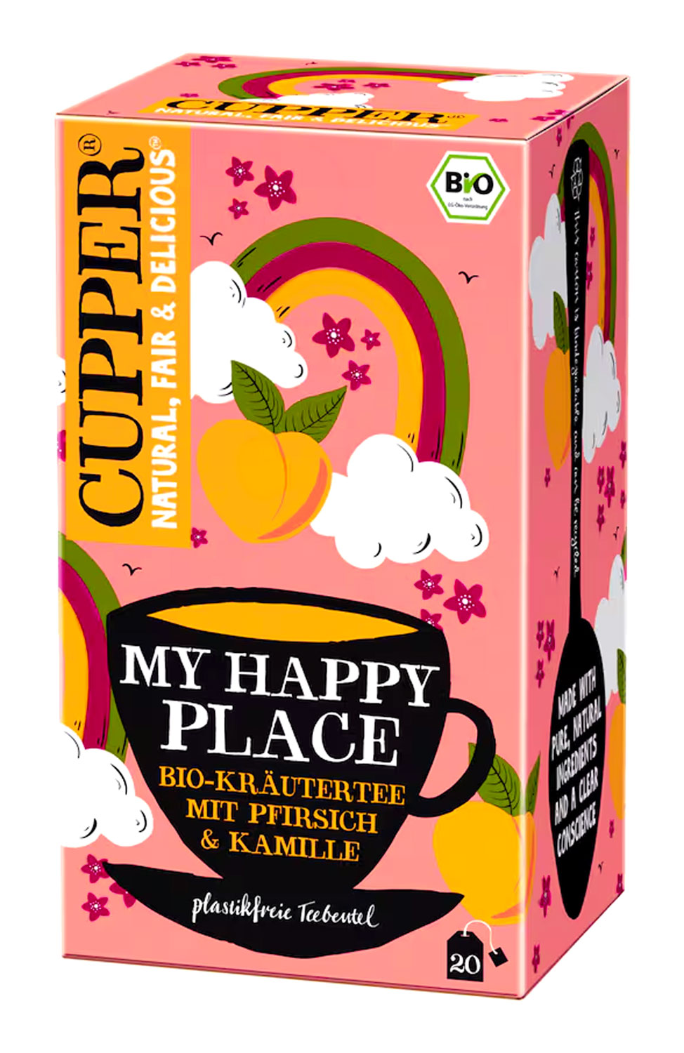 Cupper Krutertee Pfirsich & Kamille Bio