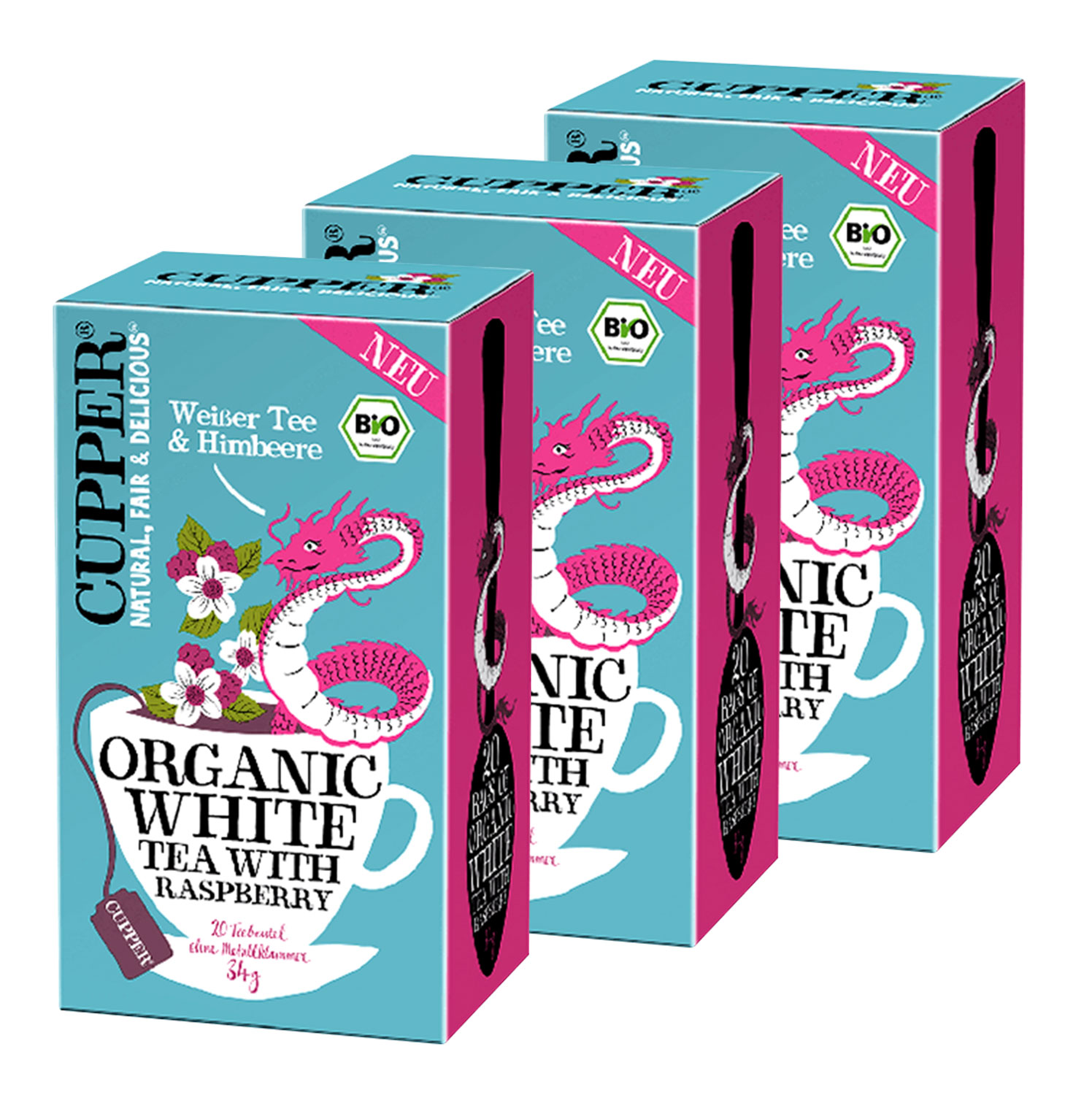 Cupper weier Tee & Himbeere Bio