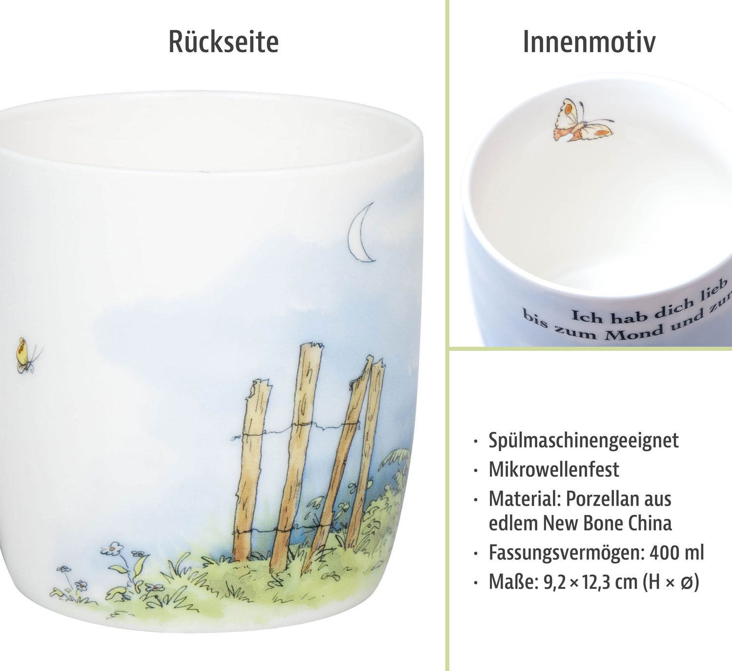  Becher Ich hab dich lieb bis zum Mond 01