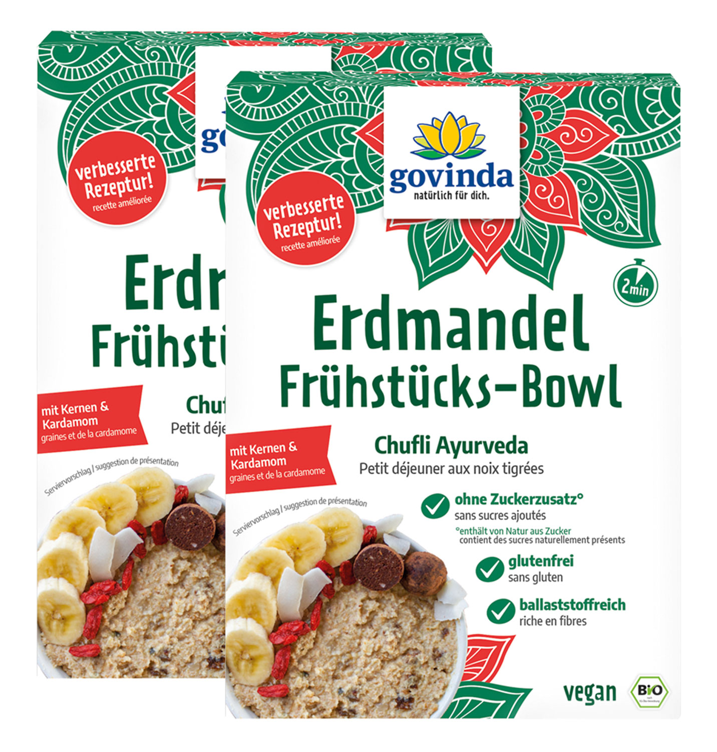 2er-Pack Erdmandel-Frhstcks-Bowl Ayurveda Bio