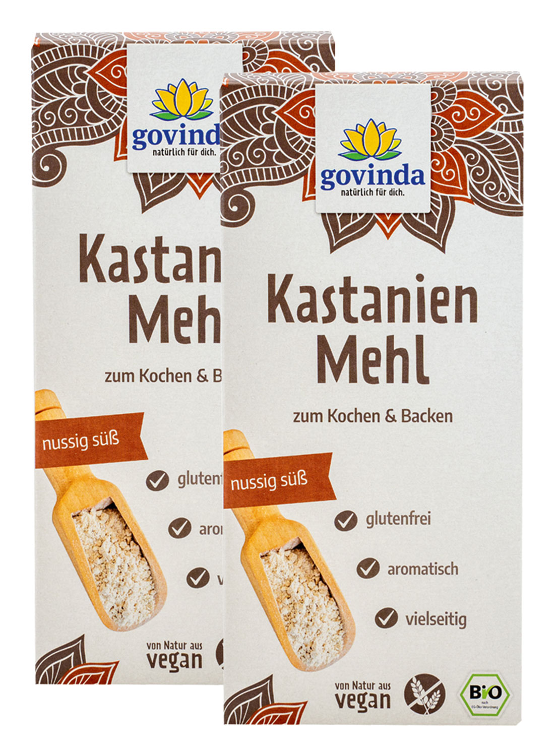 2er-Pack Bio-Kastanienmehl