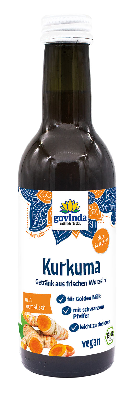 Bio-Kurkumagetrnk mit Pfeffer