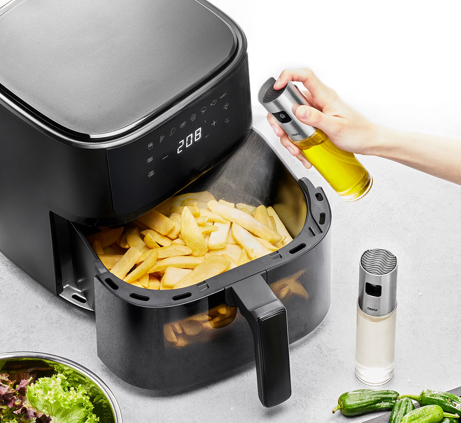  2er-Set GEFU   Essig- und l-Sprher NEVA 01