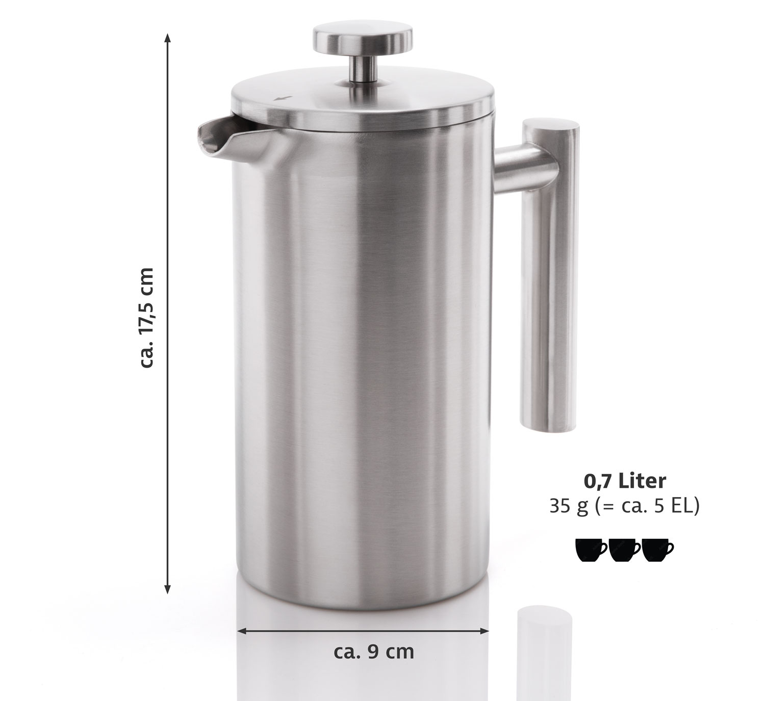 Edelstahl-Kaffeebereiter - French Press02