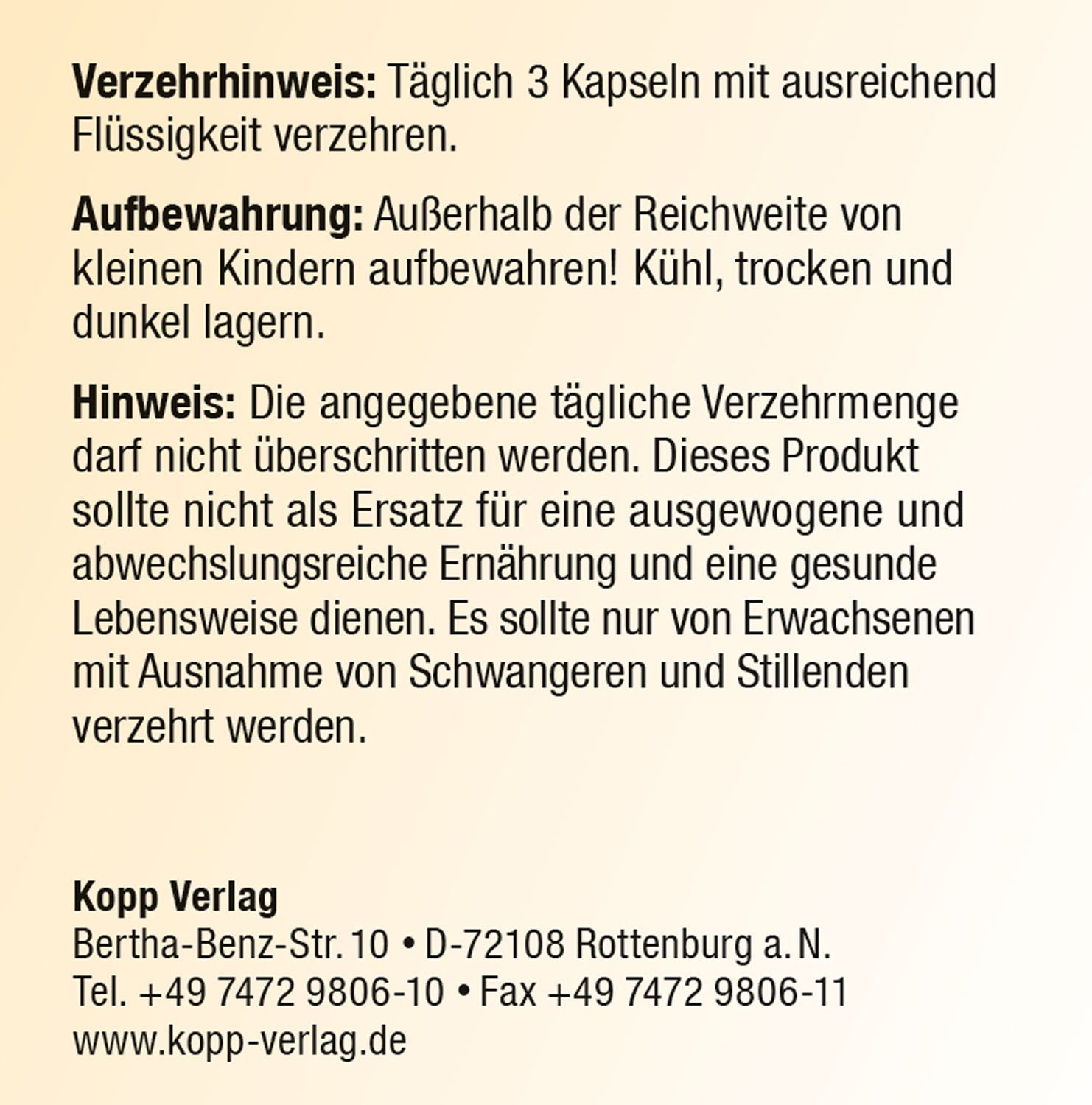 Kopp Vital� Magtein� Magnesium L-Threonat / 144 mg Magnesium / 120 Kapseln03