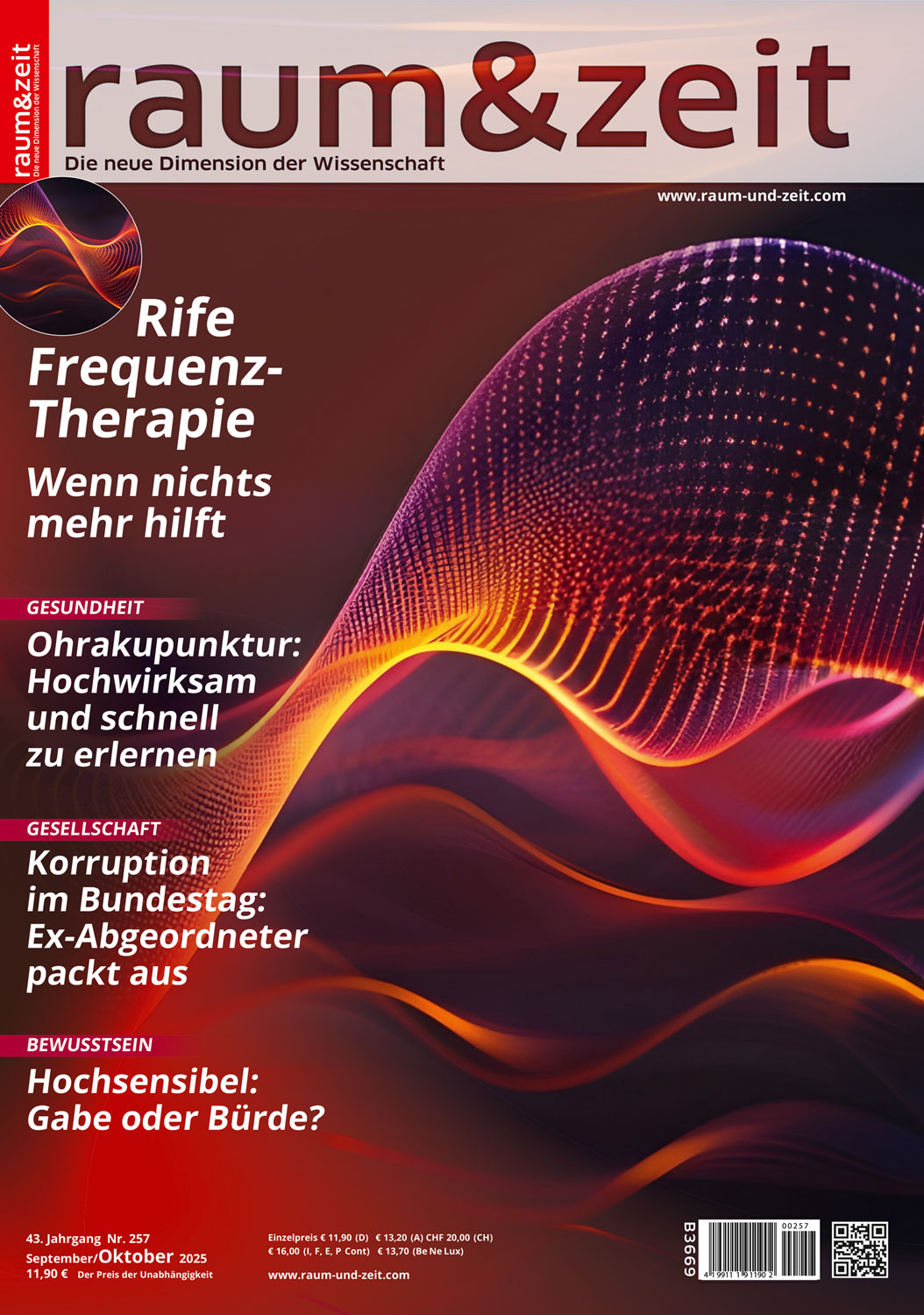 Raum & Zeit Ausgabe Nr. 257 September/Oktober 2025