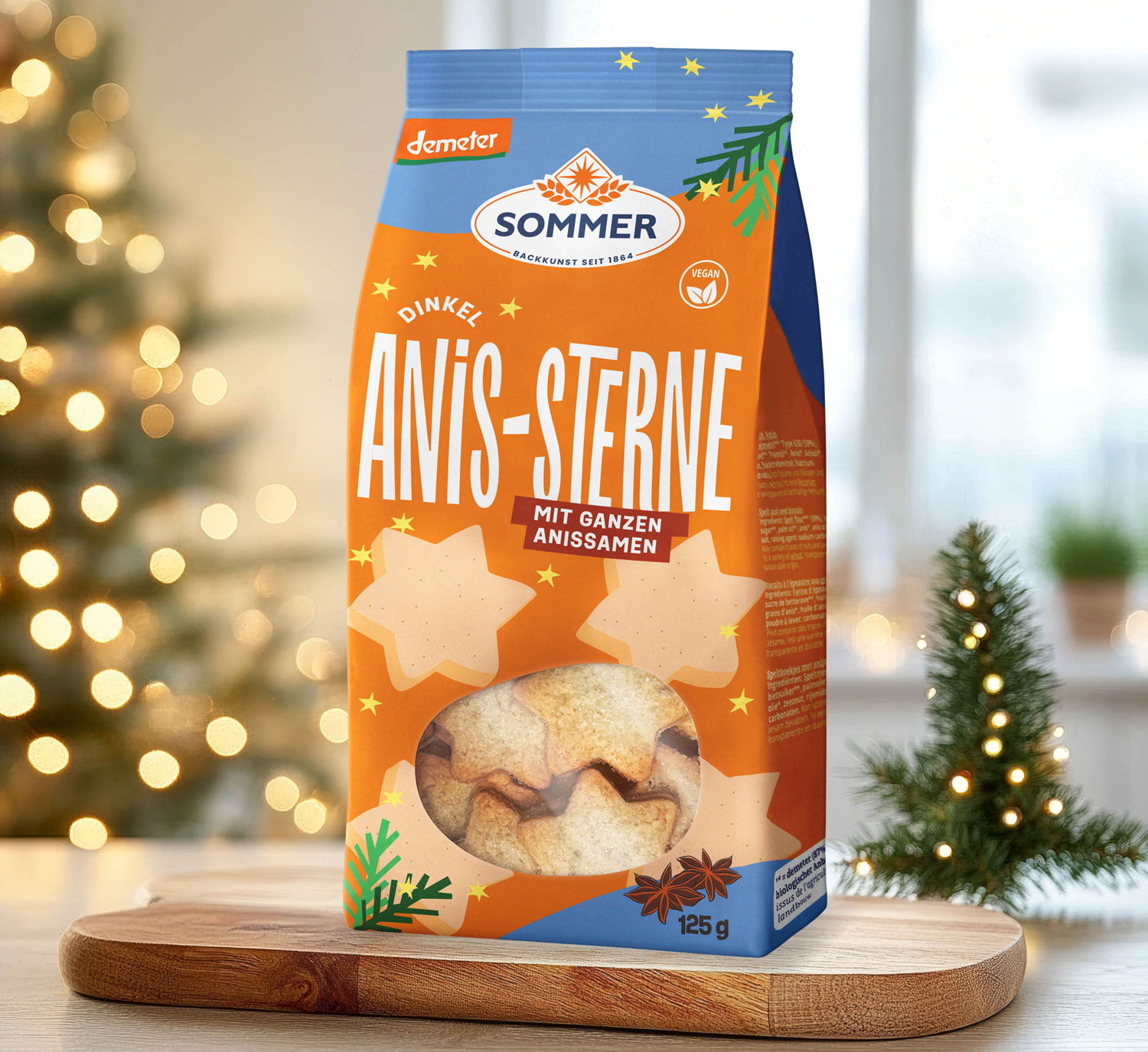 Dinkel-Anis-Sterne Bio